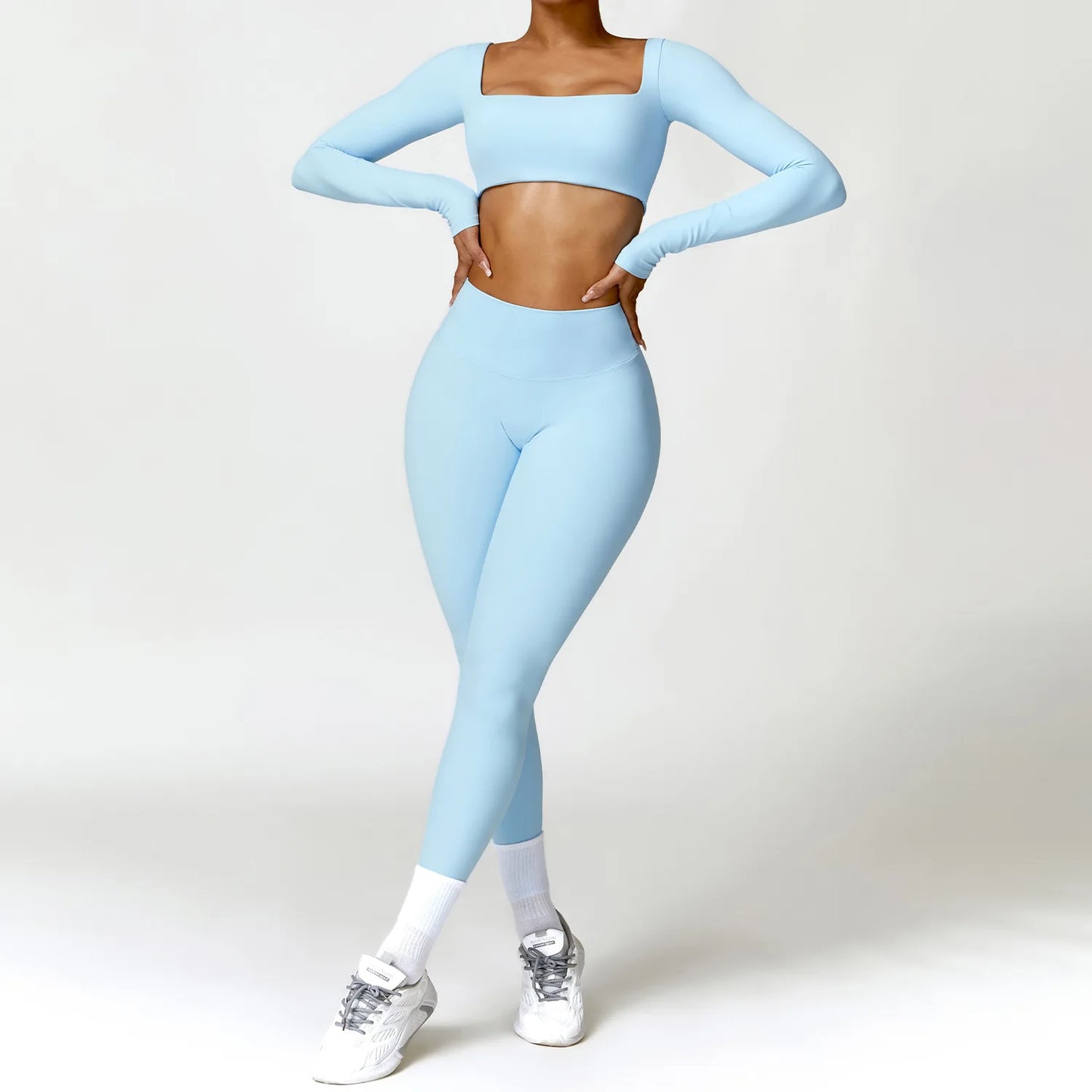 Set Yoga Suit Sports Long Sleeve