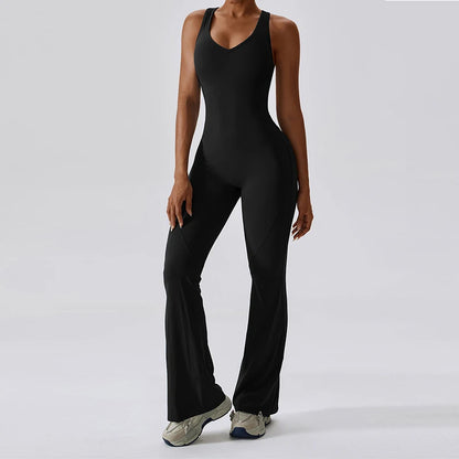 Jumpsuit Gym Back V