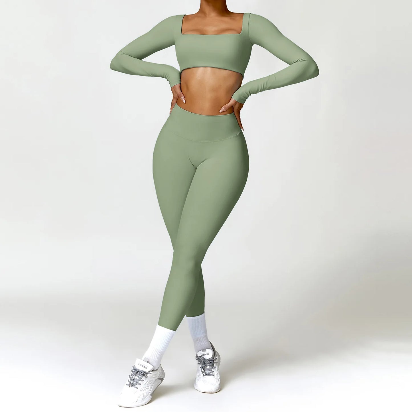 Set Yoga Suit Sports Long Sleeve